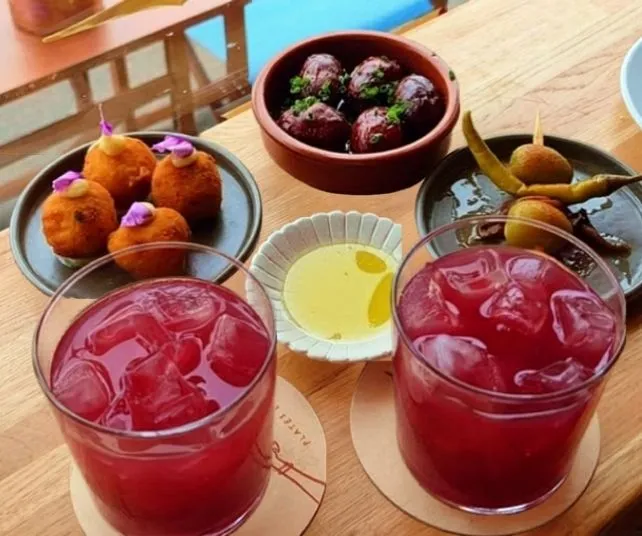 Selection of Tapas at Plates and Grapes
